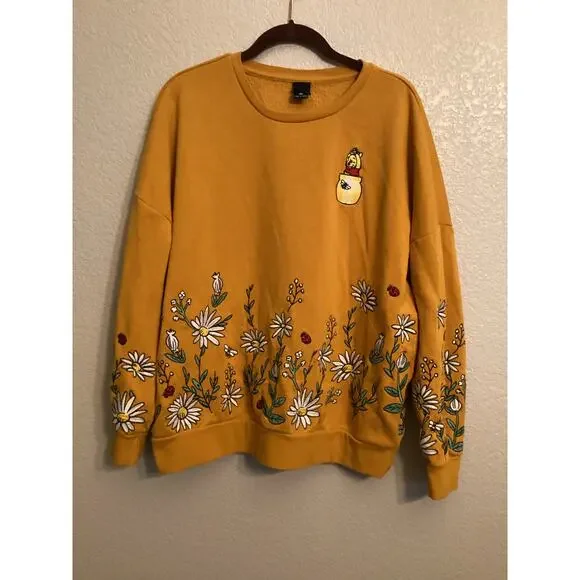 Our Universe Disney Winnie the Pooh Wildflower Crewneck - BoxLunch Exclusive M - Picture 1 of 6